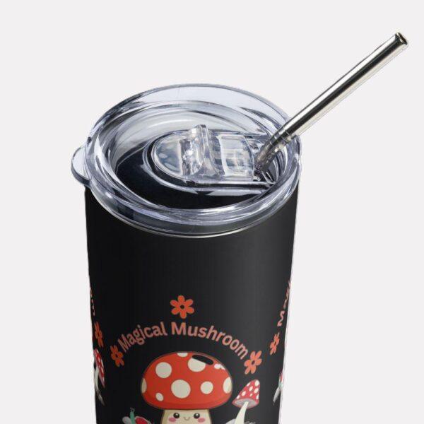 Red and White Spotted Magical Mushroom Stainless Steel Drinks Tumbler 20oz