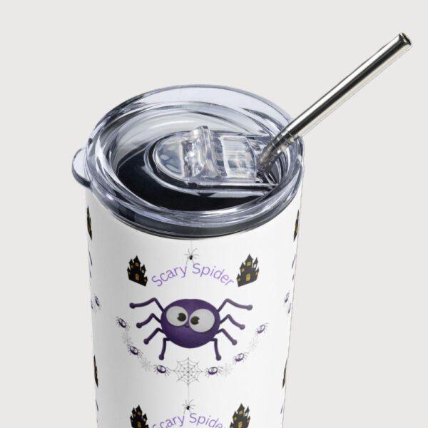 Scary Spider Stainless Steel Drinks Tumbler 20oz