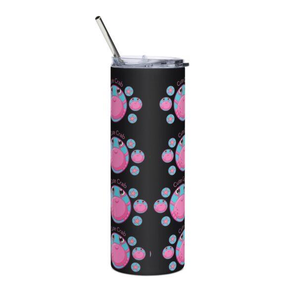 Cute Pink Crab Stainless Steel Drinks Tumbler 20oz - Image 2