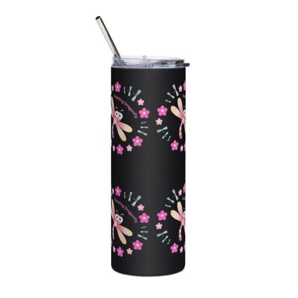 dazzling-pink-dragonfly-20oz-black-drinks-tumbler