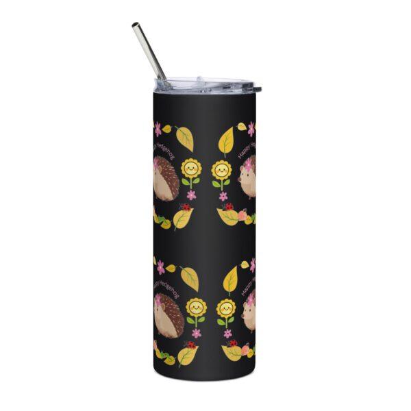 Happy Hedgehog Stainless Steel Drinks Tumbler 20oz - Image 5