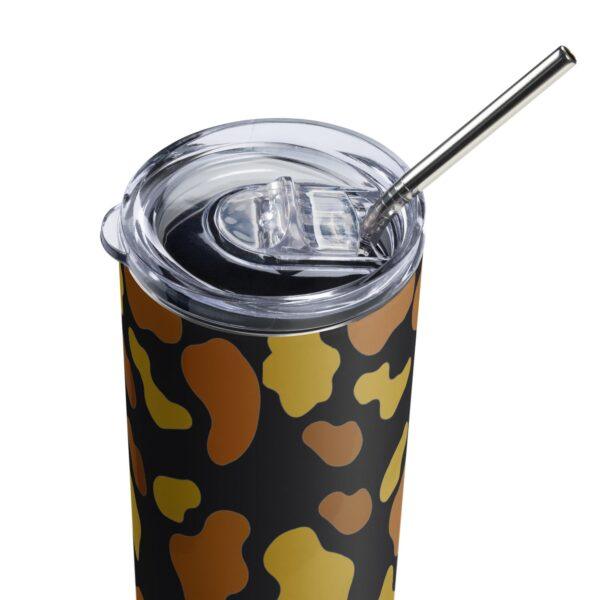 Brown Animal Print Stainless Steel Drinks Tumbler 20oz - Image 7