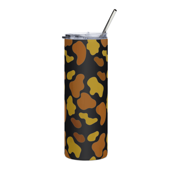 Brown Animal Print Stainless Steel Drinks Tumbler 20oz