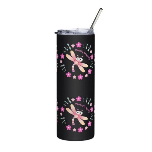 dazzling-pink-dragonfly-20oz-black-drinks-tumbler