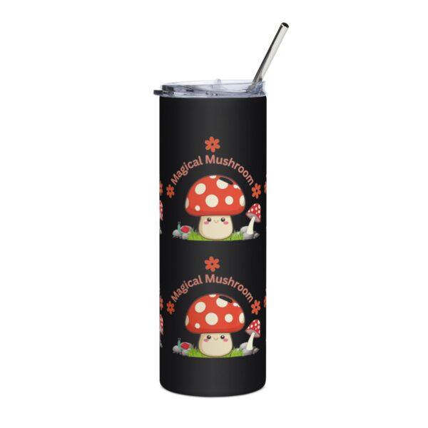 magical-red-and-white-spotted-mushroom-20oz-black-drinks-tumbler