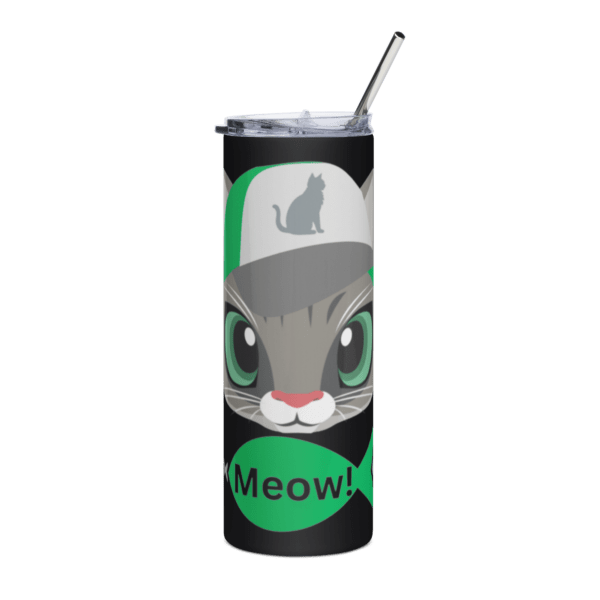 Meow! Stainless Steel Drinks Tumbler 20oz