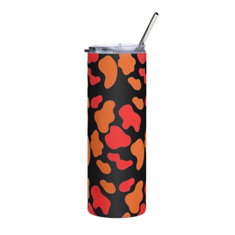 Orange Animal Print 20oz Drinks Tumbler