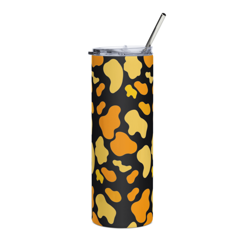 yellow-orange-animal-print-drinks-tumbler-20-oz