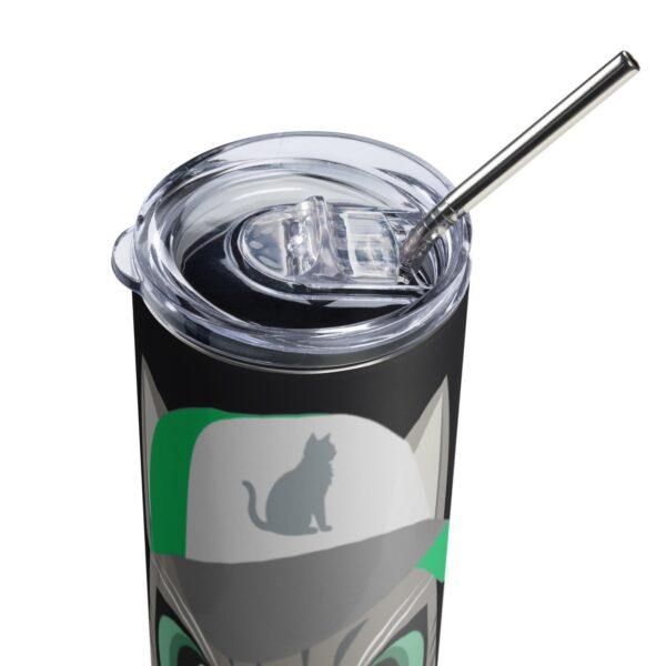 Meow! Stainless Steel Drinks Tumbler 20oz - Image 3