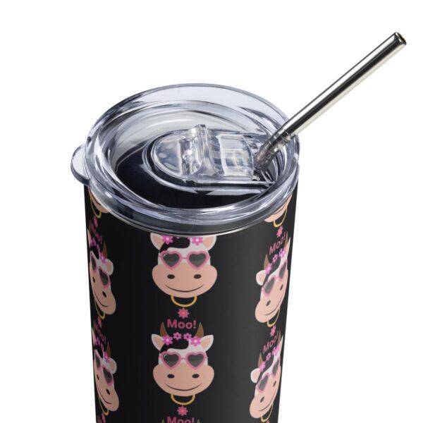 Moo! Stainless Steel Drinks Tumbler 20oz - Image 8