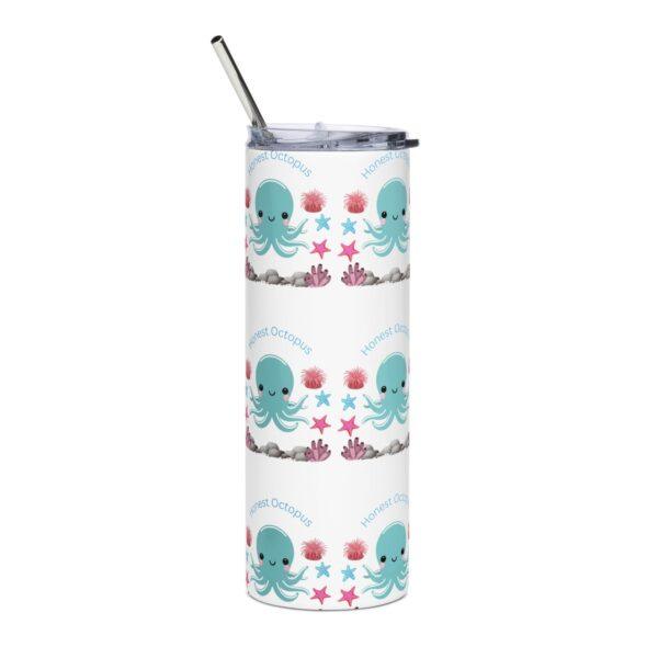 Honest Blue Octopus Stainless Steel Drinks Tumbler 20oz - Image 5