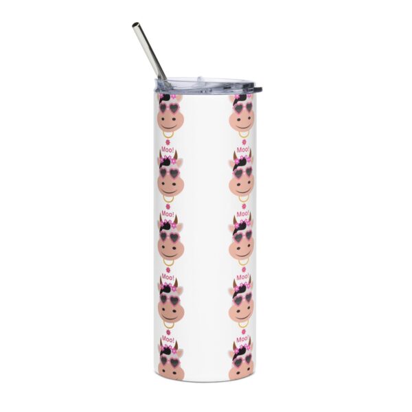 Moo! Stainless Steel Drinks Tumbler 20oz - Image 2