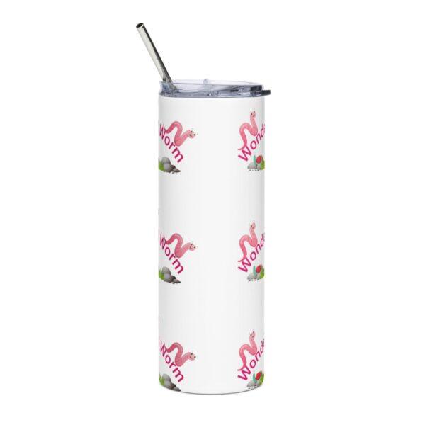 Wonderful Pink Worm Stainless Steel Drinks Tumbler 20oz - Image 5