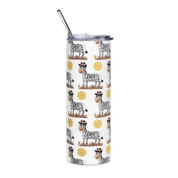 Zebra Stainless Steel Drinks Tumbler 20oz - Image 5