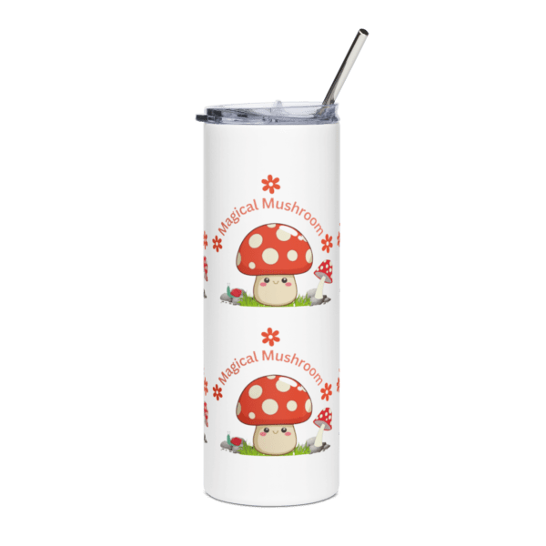 Magical Red and White Spotted Mushroom Stainless Steel Drinks Tumbler 20oz