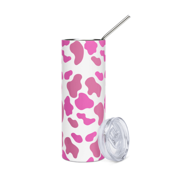 Pink Animal Print Stainless Steel Drinks Tumbler 20oz