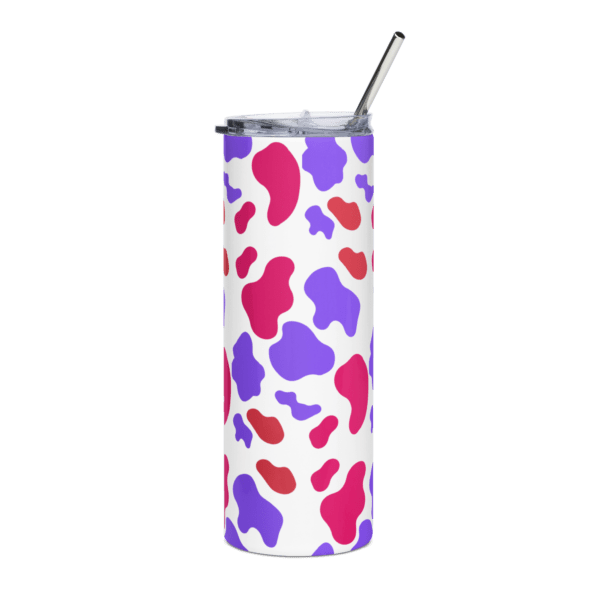 Purple Pink Animal Print Stainless Steel Drinks Tumbler 20oz