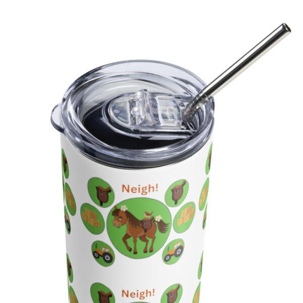 Neigh! Stainless Steel Drinks Tumbler 20oz - Image 3