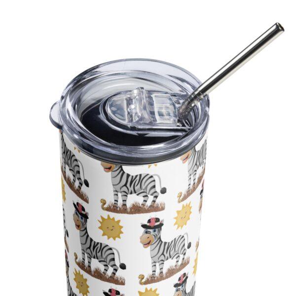 Zebra Stainless Steel Drinks Tumbler 20oz - Image 7