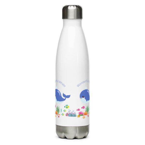 Wonderful Whale Stainless Steel Water Bottle 17oz - Image 2