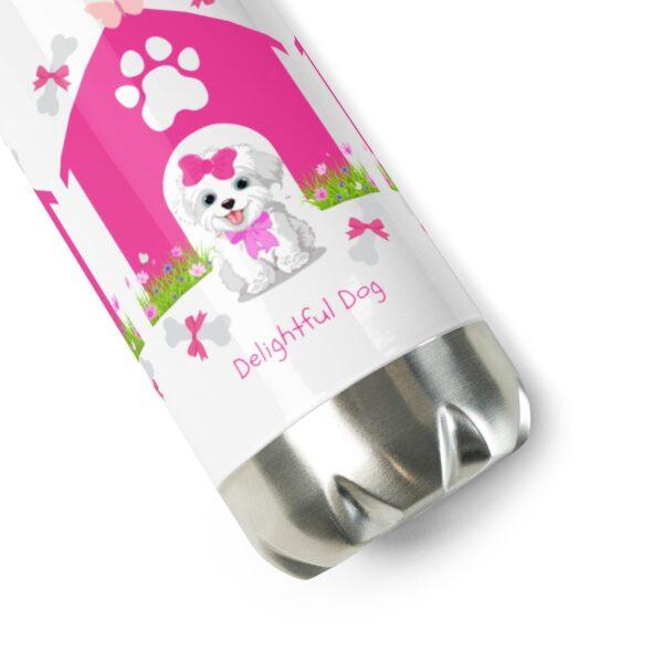 Delightful Dog Stainless Steel Water Bottle 17oz - Image 3