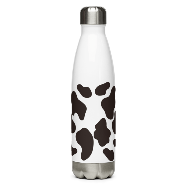 Black Animal Print Stainless Steel Water Bottle 17oz