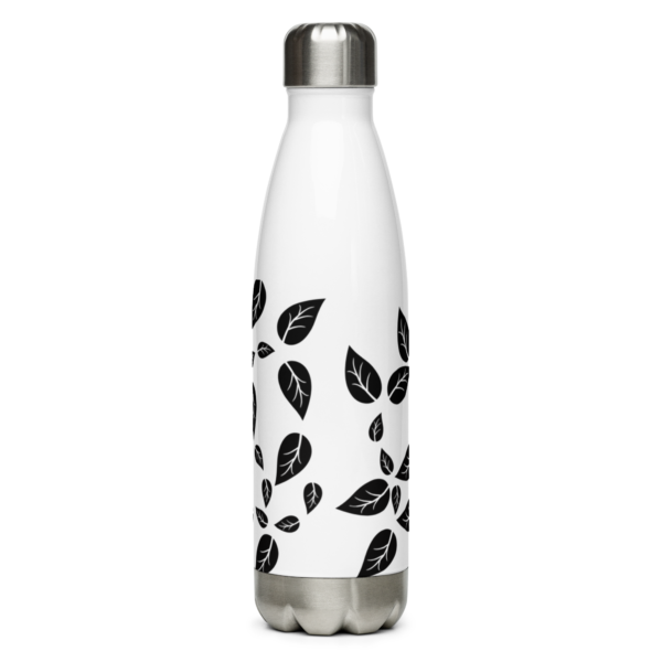 Black Leaf Stainless Steel Water Bottle 17oz