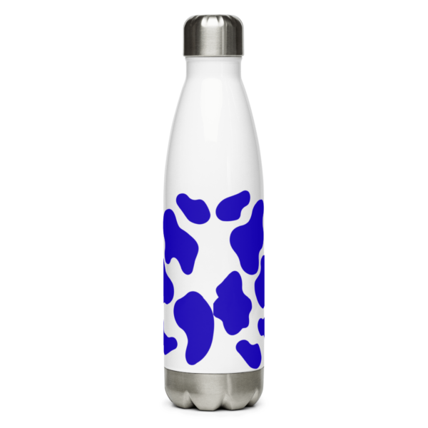 Blue Animal Print Stainless Steel Water Bottle 17oz