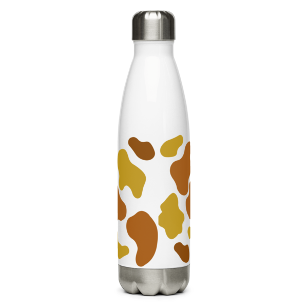 Brown Animal Print Stainless Steel Water Bottle 17oz