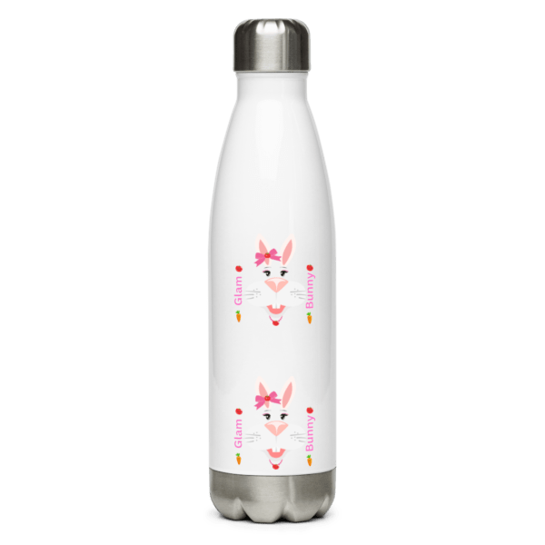 Glam Bunny Stainless Steel Water Bottle 17oz