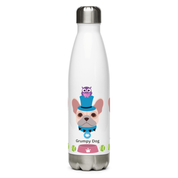 Grumpy Dog Stainless Steel Water Bottle 17oz