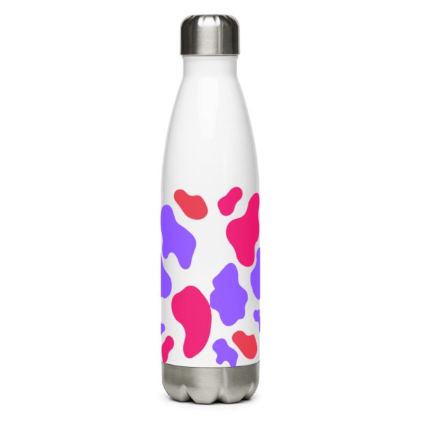 Purple Pink Animal Print Stainless Steel Water Bottle 17oz