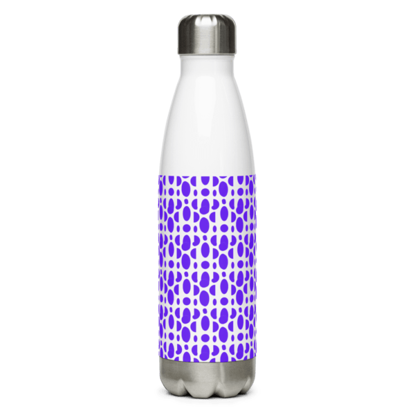 Purple Tortoiseshell Stainless Steel Water Bottle 17oz