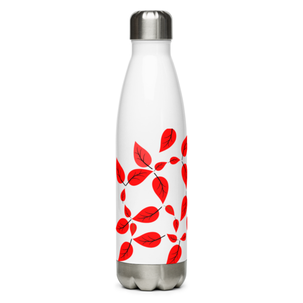 Red Leaf Stainless Steel Water Bottle 17oz