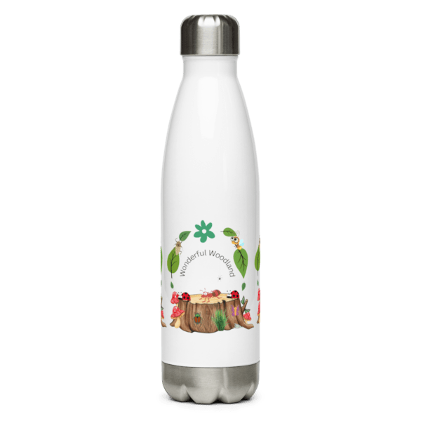 Wonderful Woodland Stainless Steel Water Bottle 17oz