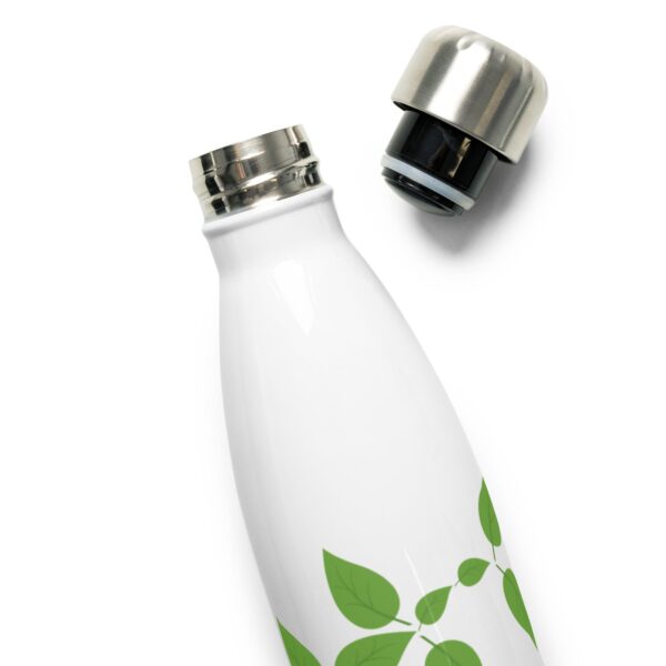 Green Leaf Stainless Steel Water Bottle 17oz - Image 2