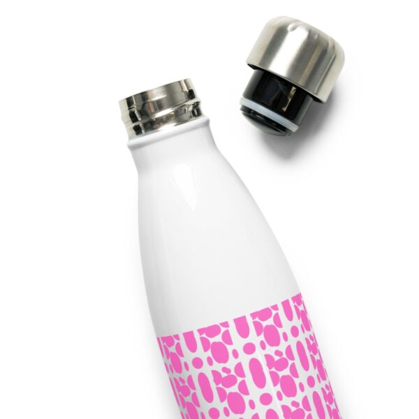 Pink Tortoiseshell Stainless Steel Water Bottle 17oz - Image 2