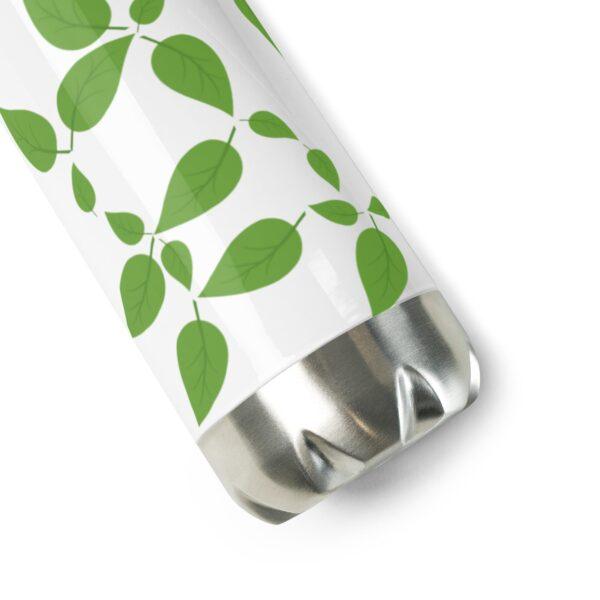 Green Leaf Stainless Steel Water Bottle 17oz - Image 3