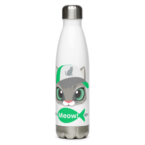 Meow! Stainless Steel Water Bottle 17oz