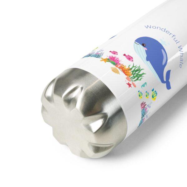 Wonderful Whale Stainless Steel Water Bottle 17oz - Image 3