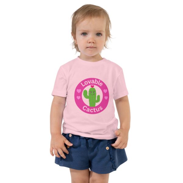 Lovable Cactus Toddler T-Shirt - Pink