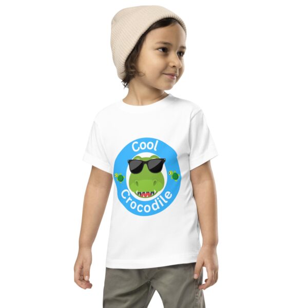 Cool Crocodile Toddler T-Shirt - White