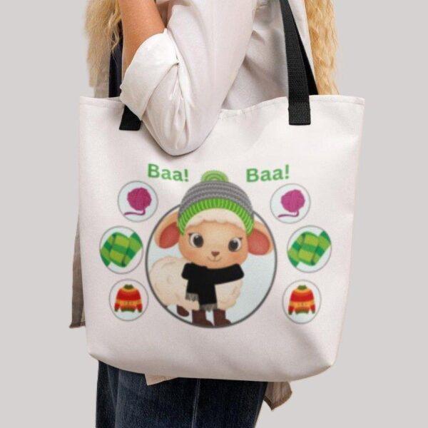 Baa! Baa! Polyester Tote Bag