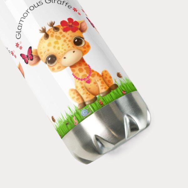 Glamorous Giraffe Stainless Steel Water Bottle 17oz