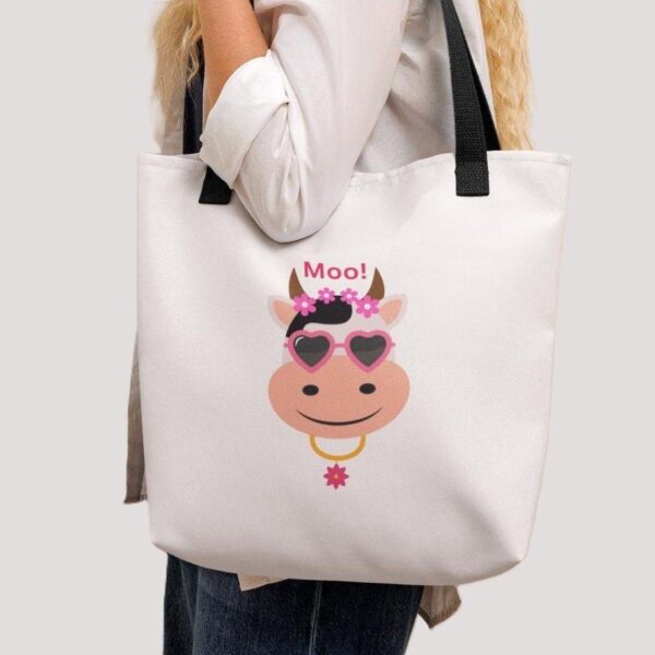 Moo! Polyester Tote Bag