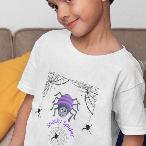 Organic Cotton Sneaky Spider Children's T-Shirt