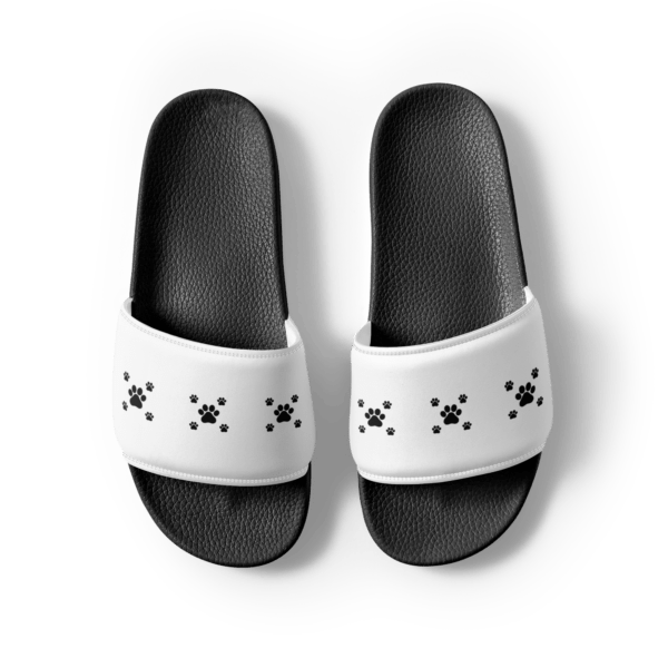 Women's Black Paw Slides