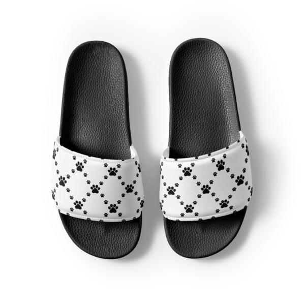 Women's Black Paws Slides