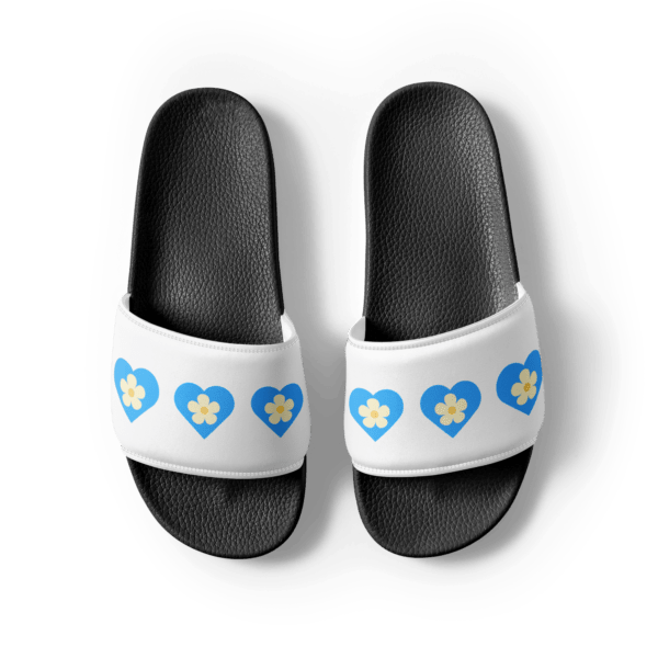 flower-blue-heart-womens-slides