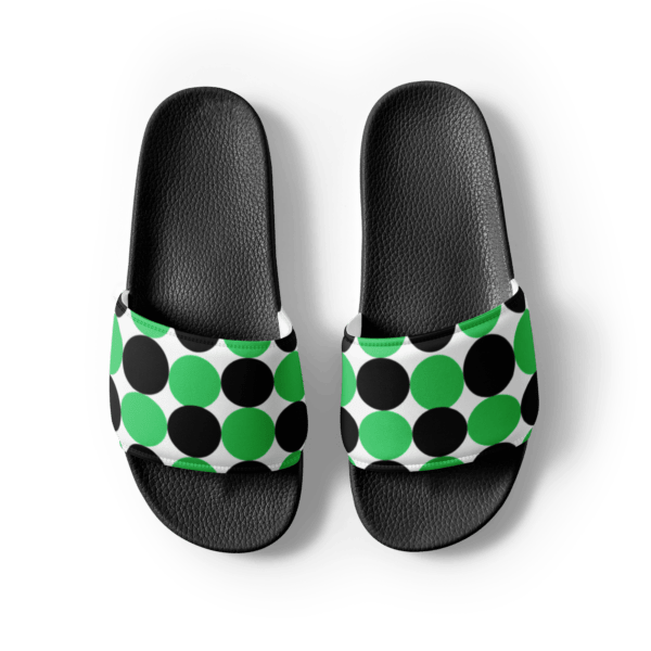 green-black-spotted-womens-slides